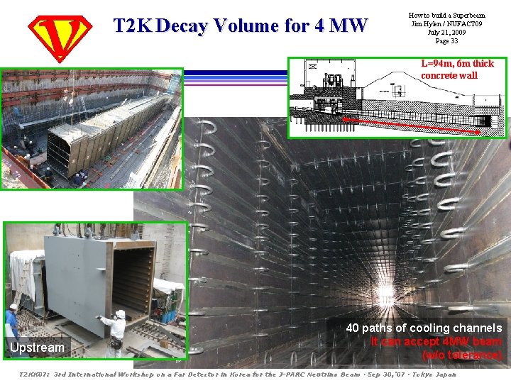 T 2 K Decay Volume for 4 MW How to build a Superbeam Jim