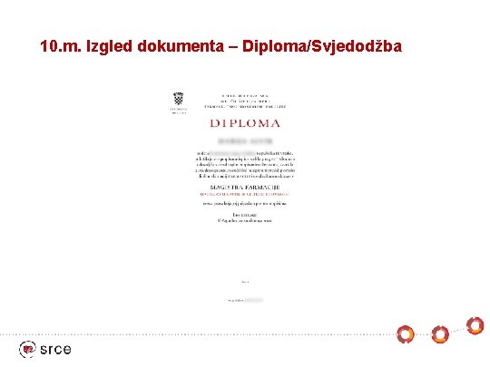 10. m. Izgled dokumenta – Diploma/Svjedodžba 