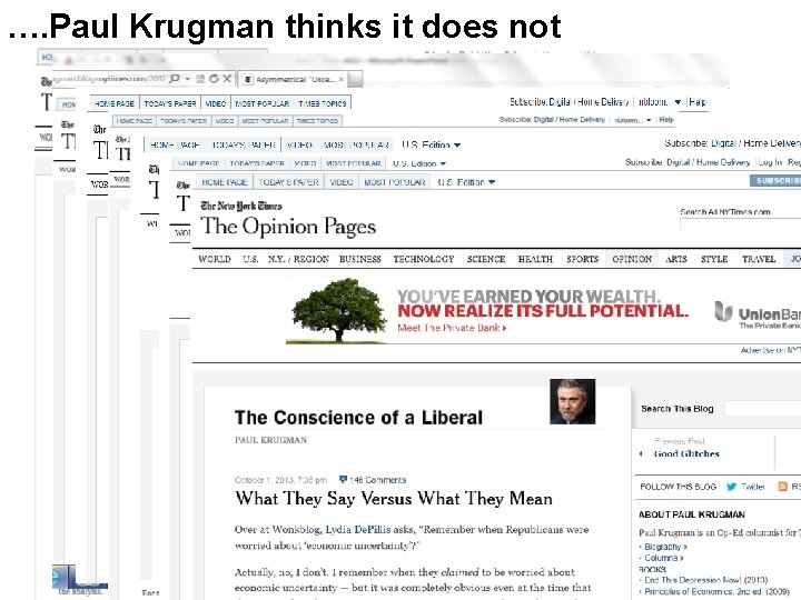 …. Paul Krugman thinks it does not 