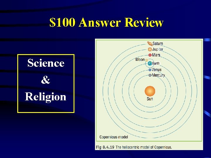 $100 Answer Review Science & Religion 