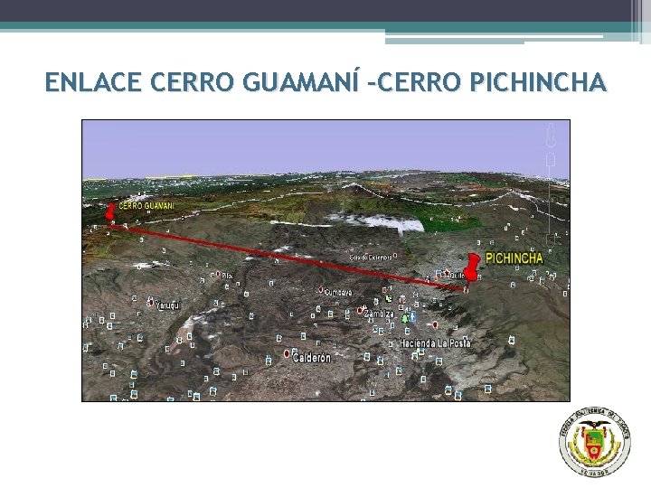 ENLACE CERRO GUAMANÍ –CERRO PICHINCHA 