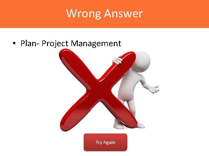 Wrong Answer • Plan- Project Management Try Again 