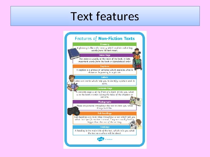 Text features 