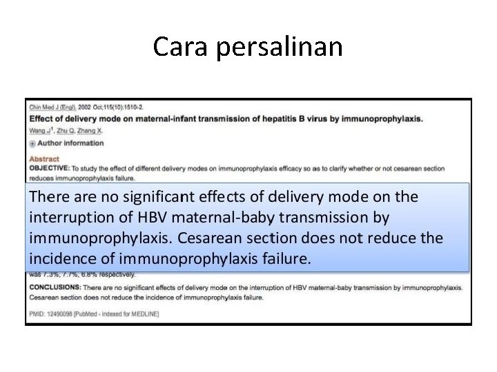 Cara persalinan 