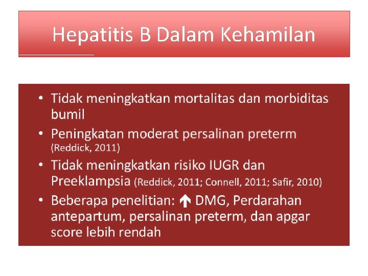 Hepatitis B Dalam Kehamilan 