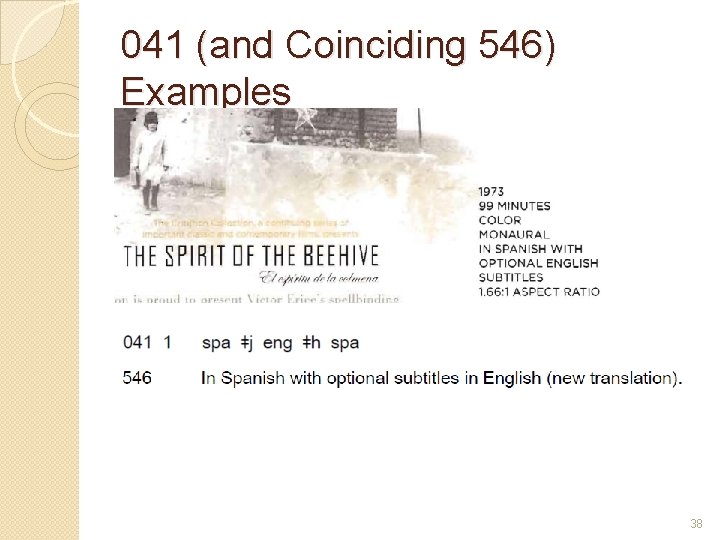 041 (and Coinciding 546) Examples 38 