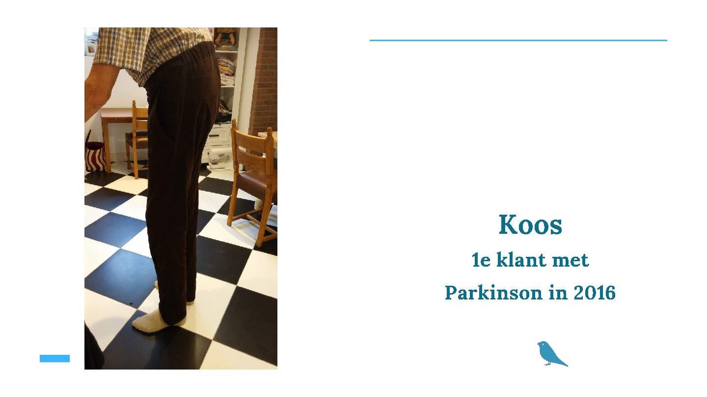 Koos 1 e klant met Parkinson in 2016 