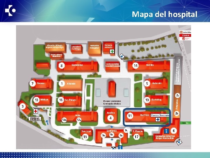 Mapa del hospital 