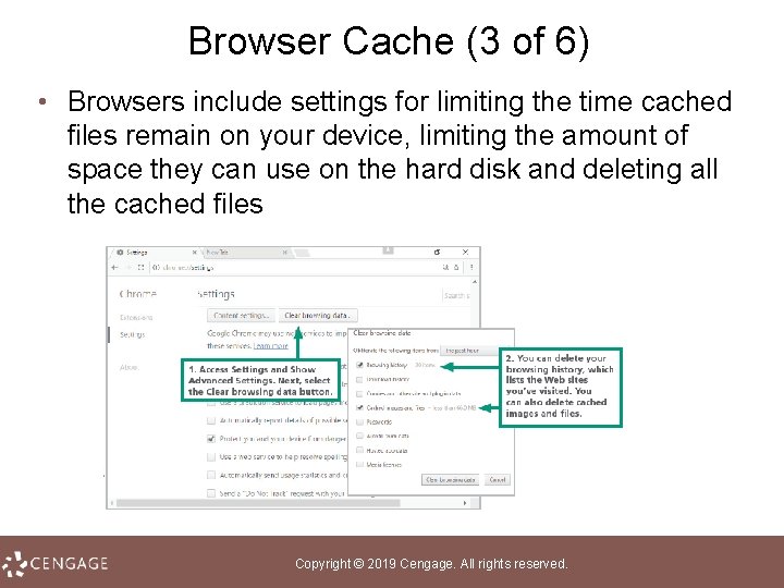 Browser Cache (3 of 6) • Browsers include settings for limiting the time cached