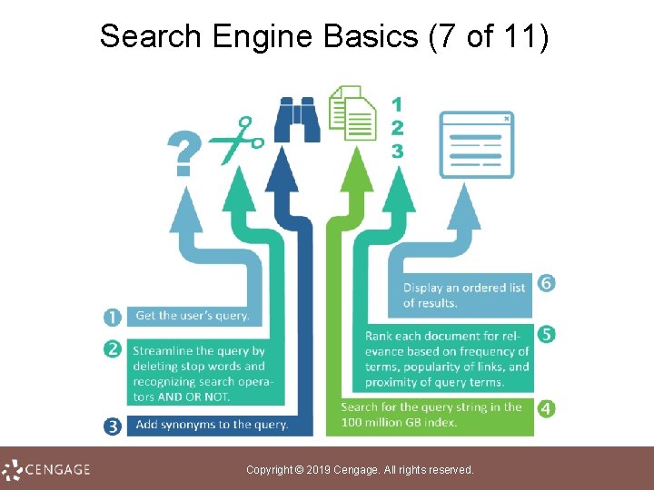 Search Engine Basics (7 of 11) Copyright © 2019 Cengage. All rights reserved. 