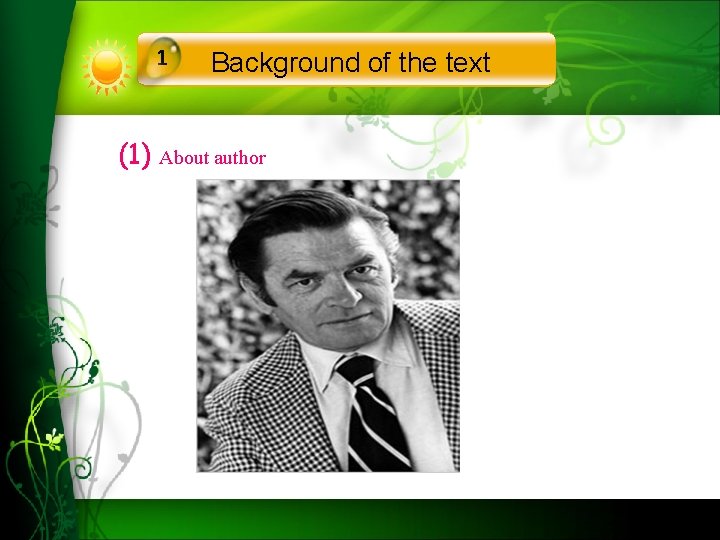 1 Background of the text (1) About author 