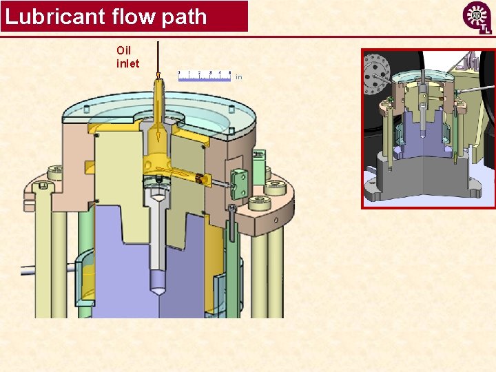 Lubricant flow path Oil inlet in 