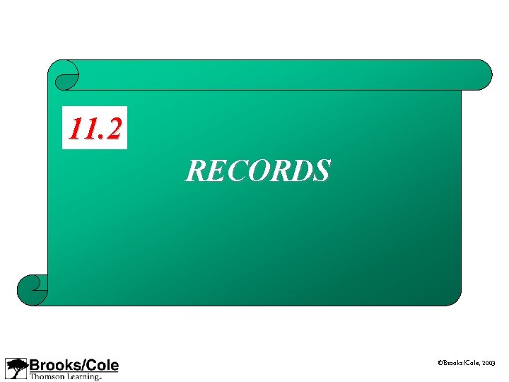 11. 2 RECORDS ©Brooks/Cole, 2003 
