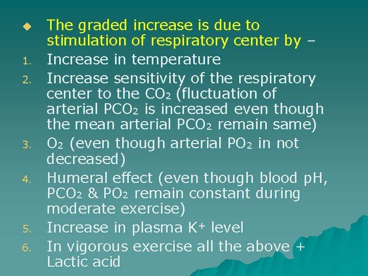 u 1. 2. 3. 4. 5. 6. The graded increase is due to stimulation