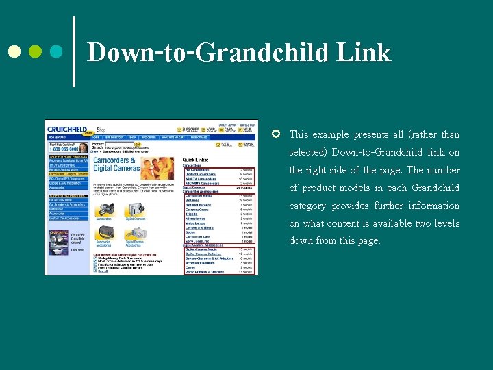 Down-to-Grandchild Link ¢ This example presents all (rather than selected) Down-to-Grandchild link on the