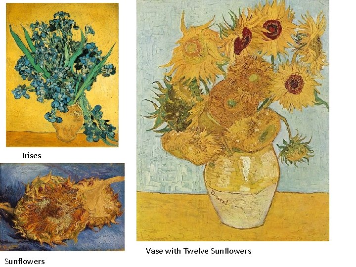 Irises Sunflowers Vase with Twelve Sunflowers 