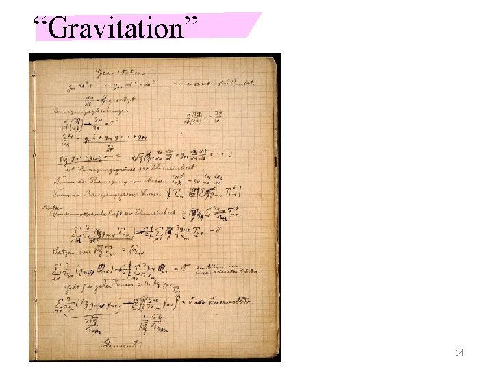 “Gravitation” 14 