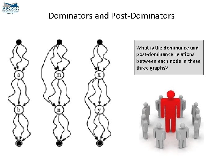 Dominators and Post-Dominators What is the dominance and post-dominance relations between each node in