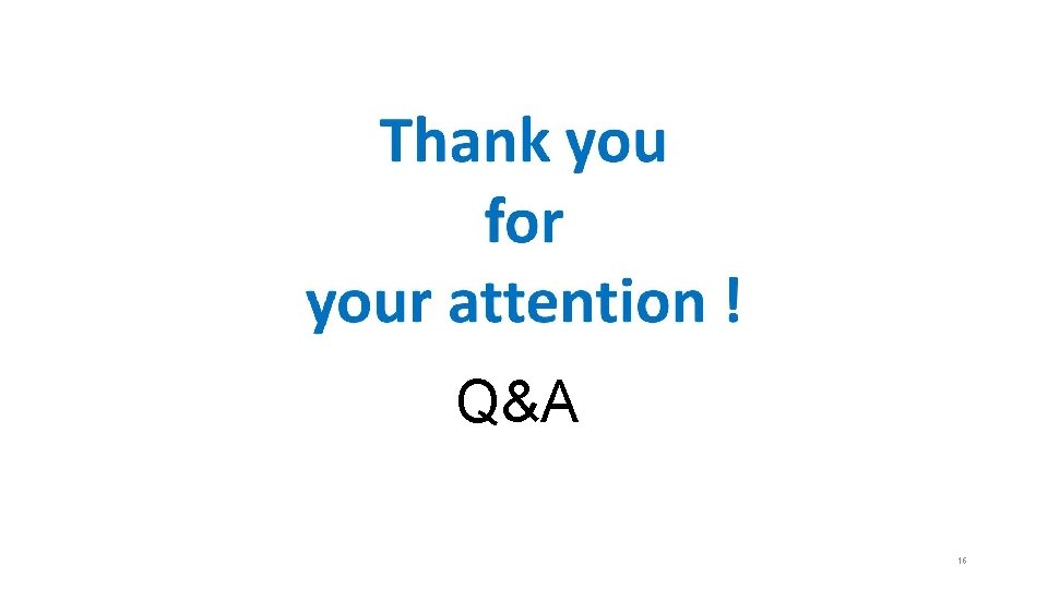 Q&A 16 