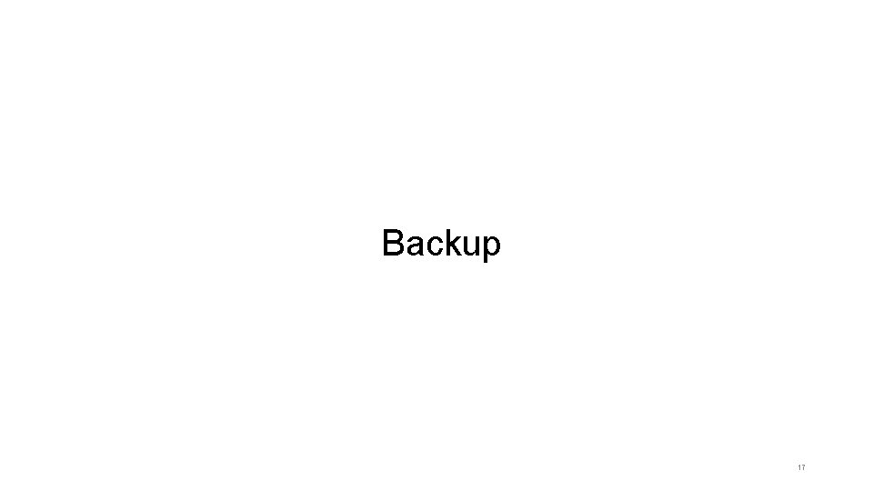 Backup 17 