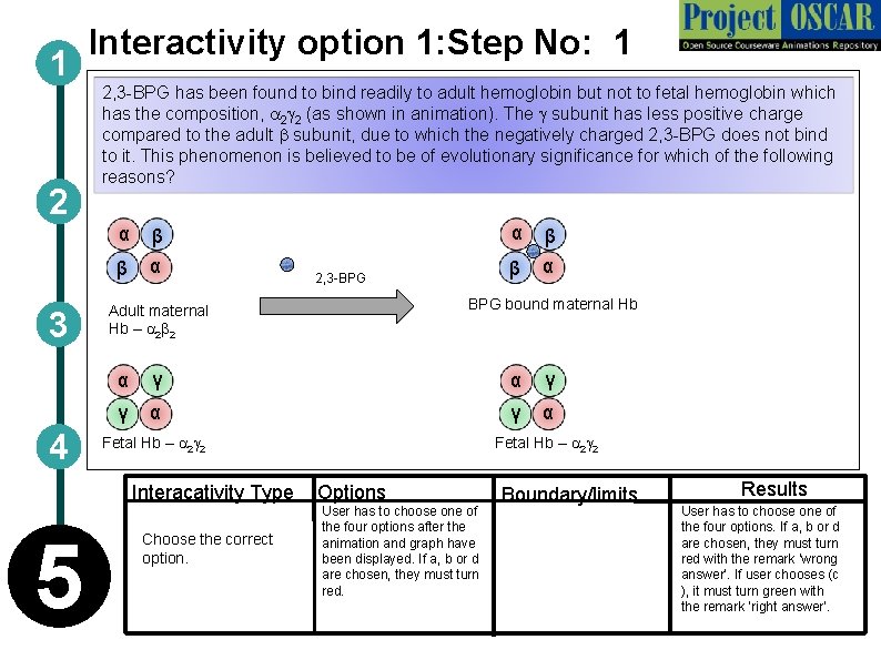1 2 3 4 Interactivity option 1: Step No: 1 2, 3 -BPG has