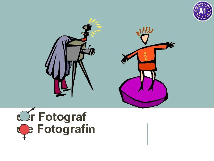 der Fotograf die Fotografin 