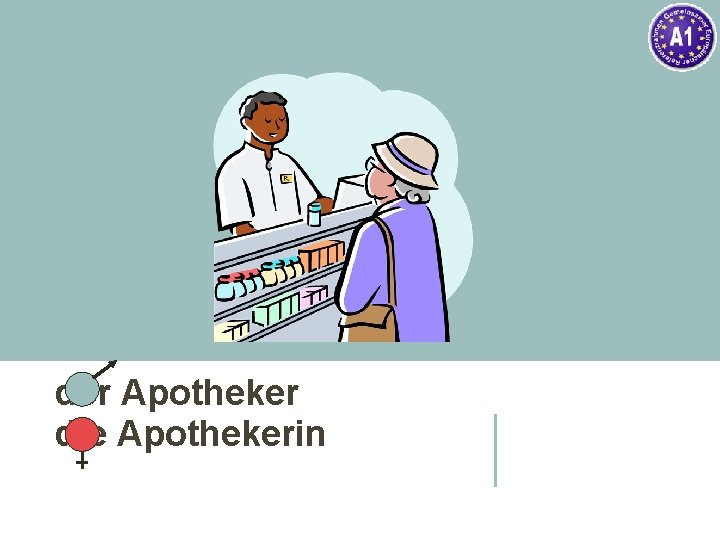der Apotheker die Apothekerin 