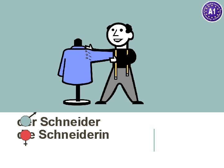 der Schneider die Schneiderin 