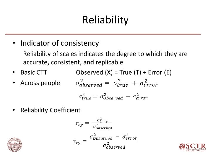 Reliability • 