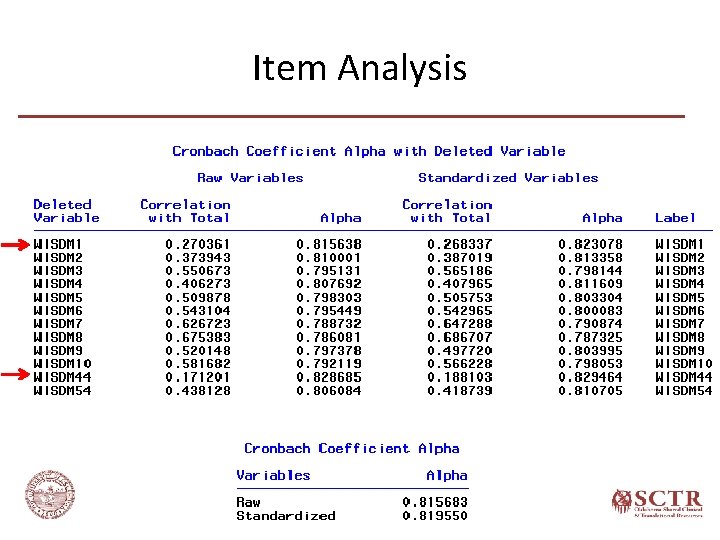 Item Analysis 