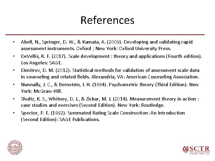References • • • Abell, N. , Springer, D. W. , & Kamata, A.