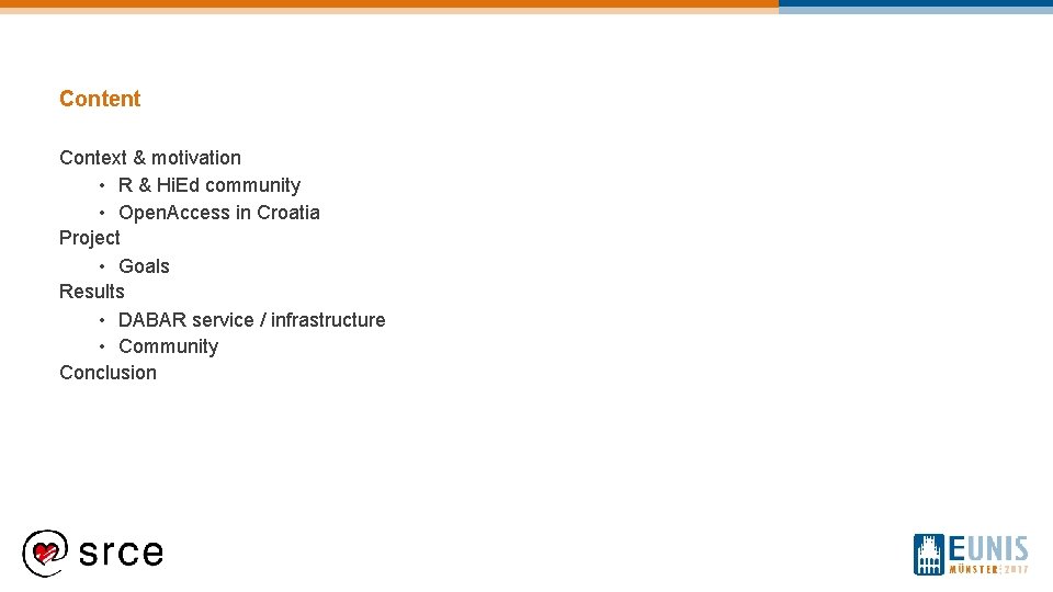 Content Context & motivation • R & Hi. Ed community • Open. Access in