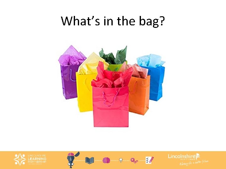 What’s in the bag? 