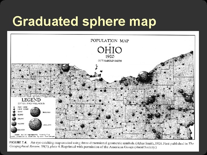 Graduated sphere map 
