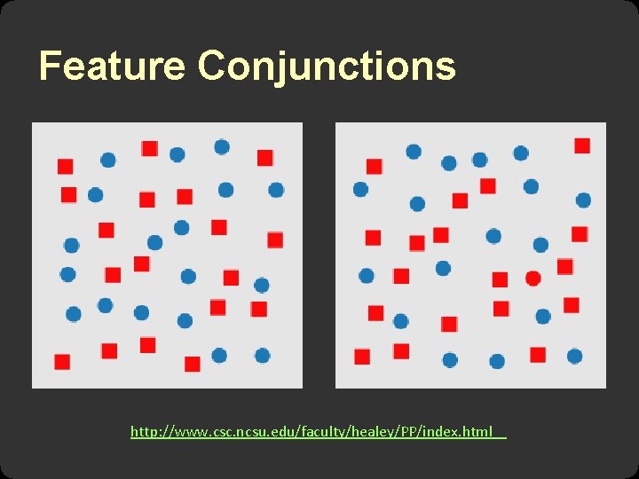 Feature Conjunctions http: //www. csc. ncsu. edu/faculty/healey/PP/index. html 