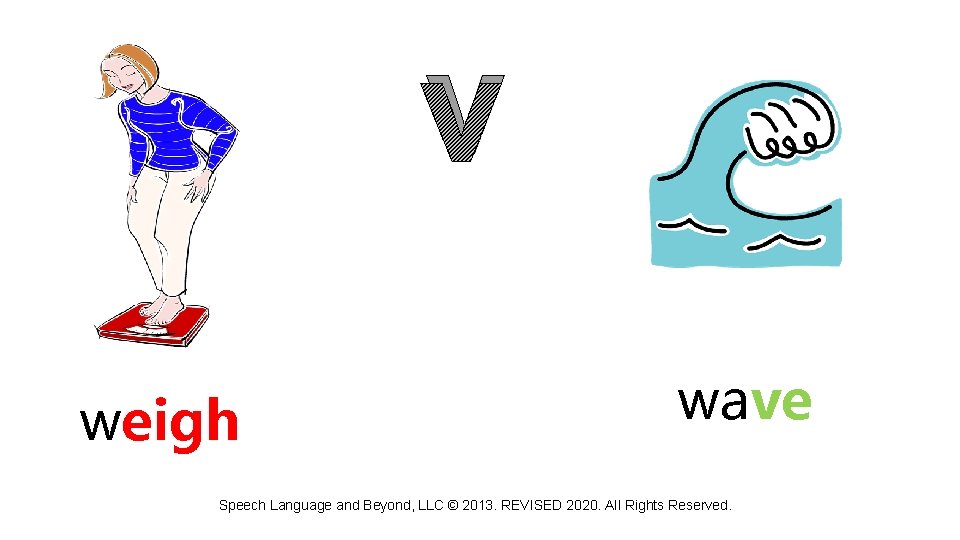 v weigh wave Speech Language and Beyond, LLC © 2013. REVISED 2020. All Rights