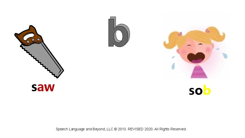 b saw sob Speech Language and Beyond, LLC © 2013. REVISED 2020. All Rights