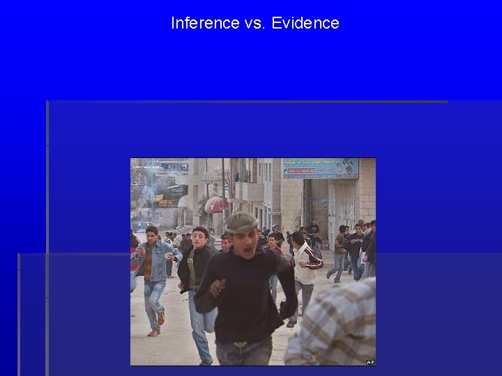 Inference vs. Evidence 