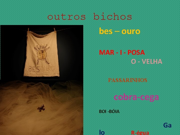 outros bichos bes – ouro MAR - I - POSA O - VELHA PASSARINHOS