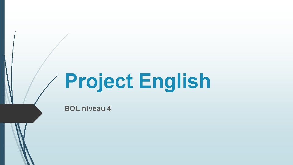 Project English BOL niveau Een