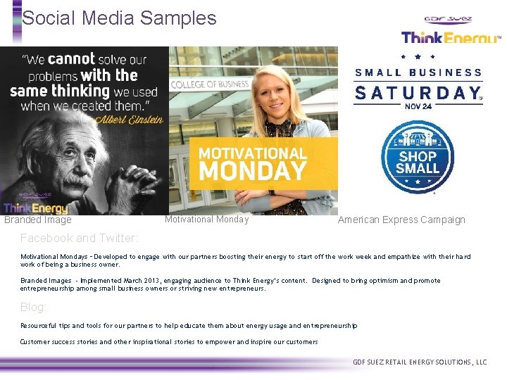 Social Media Samples Branded Image Motivational Monday American Express Campaign Facebook and Twitter: Motivational