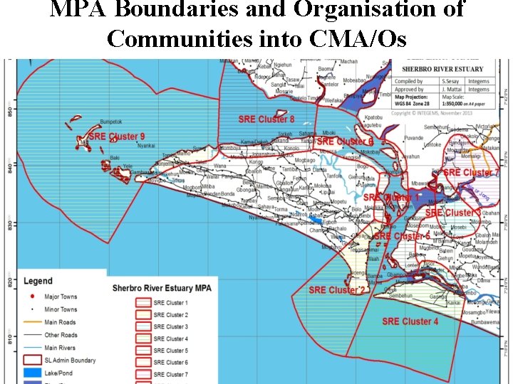 MPA Boundaries and Organisation of Communities into CMA/Os 