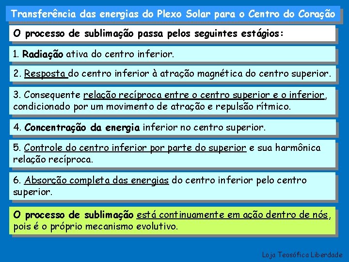 Transferência das energias do Plexo Solar para o Centro do Coração O processo de