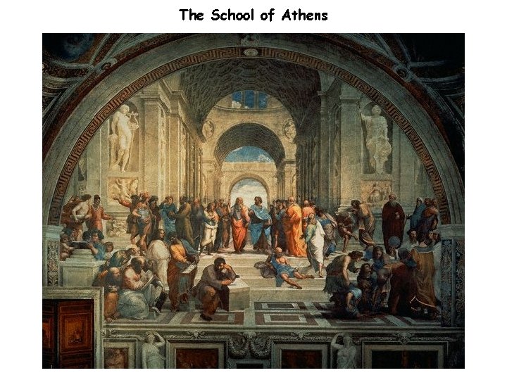The School of Athens The School of Athens
