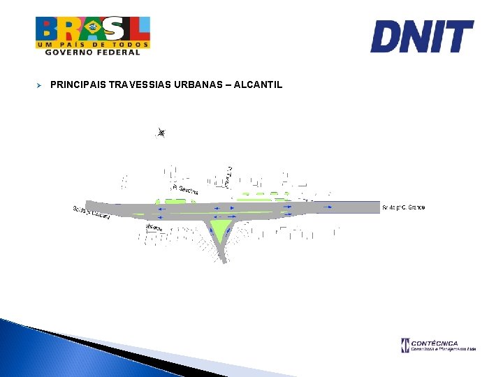 Ø PRINCIPAIS TRAVESSIAS URBANAS – ALCANTIL 