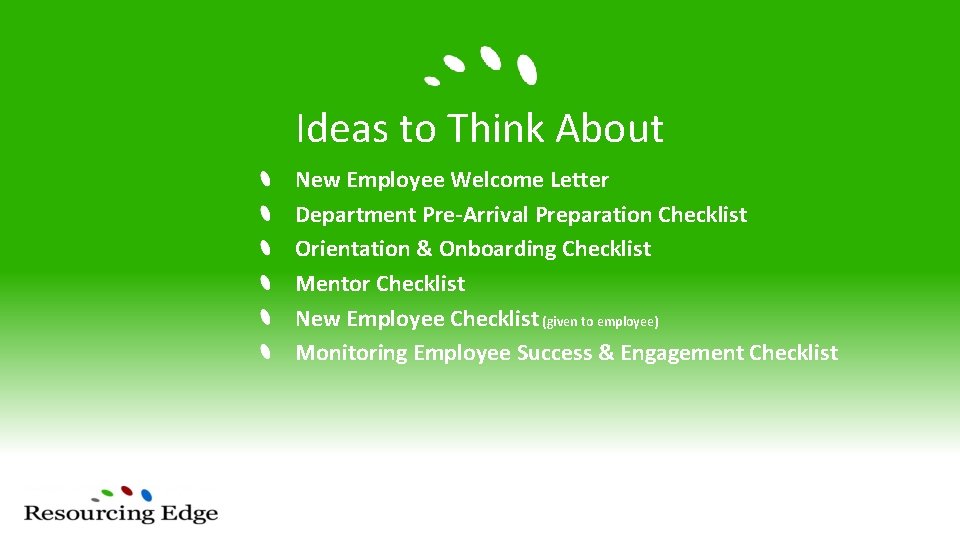 Ideas to Think About New Employee Welcome Letter Department Pre-Arrival Preparation Checklist Orientation &