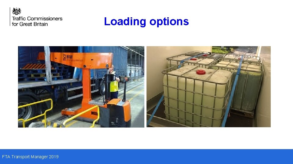 Loading options FTA Transport Manager 2019 