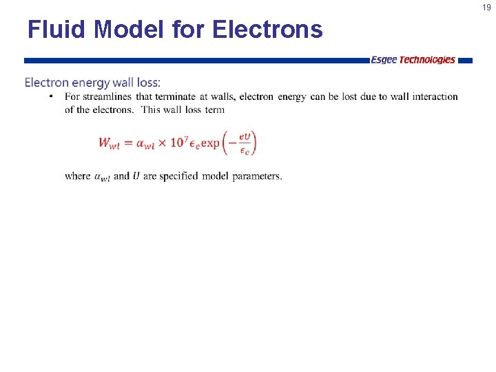 19 Fluid Model for Electrons 