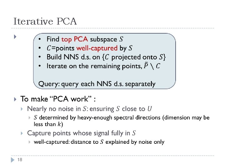 Iterative PCA 18 