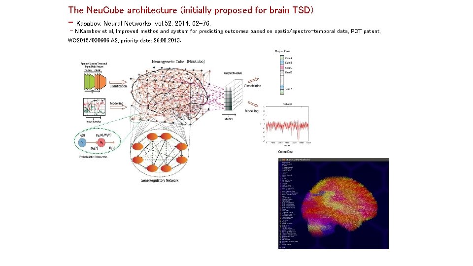 The Neu. Cube architecture (initially proposed for brain TSD) - Kasabov, Neural Networks, vol.